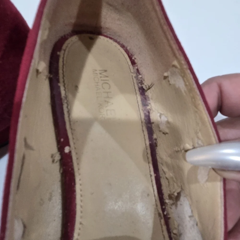 Michael Kors Chic Red Suede Loafers 7.5